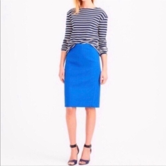 J. Crew Dresses & Skirts - J. Crew Pencil Skirt Blue size 2